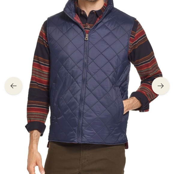 ‘Original Weatherproof Vintage’ - Diamond Quilted Vest in Navy - Size Large - Picture 1 of 6